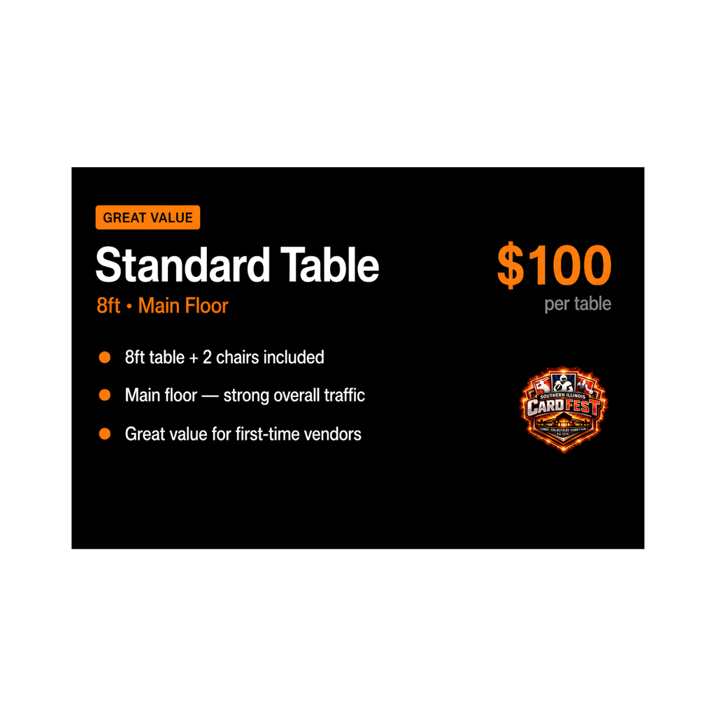 8’ Vendor Table