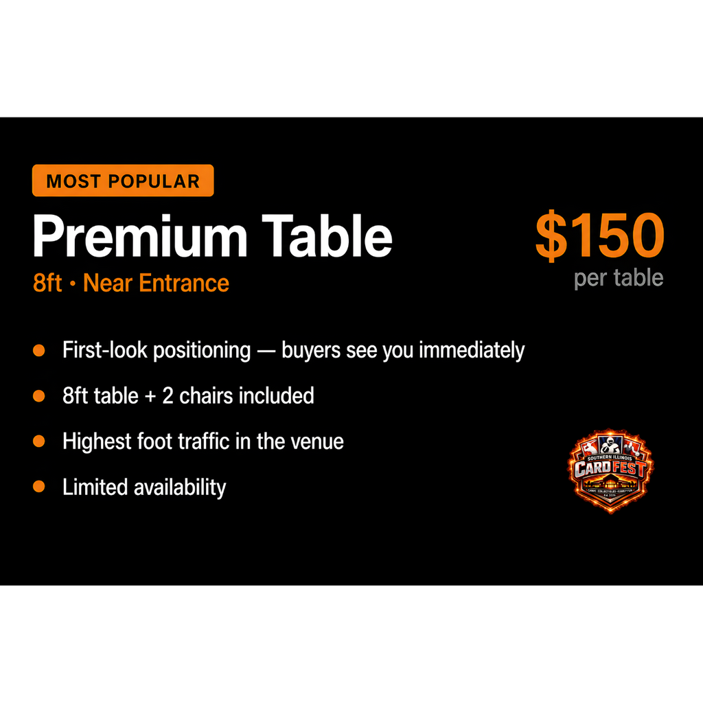 8’ Vendor Table