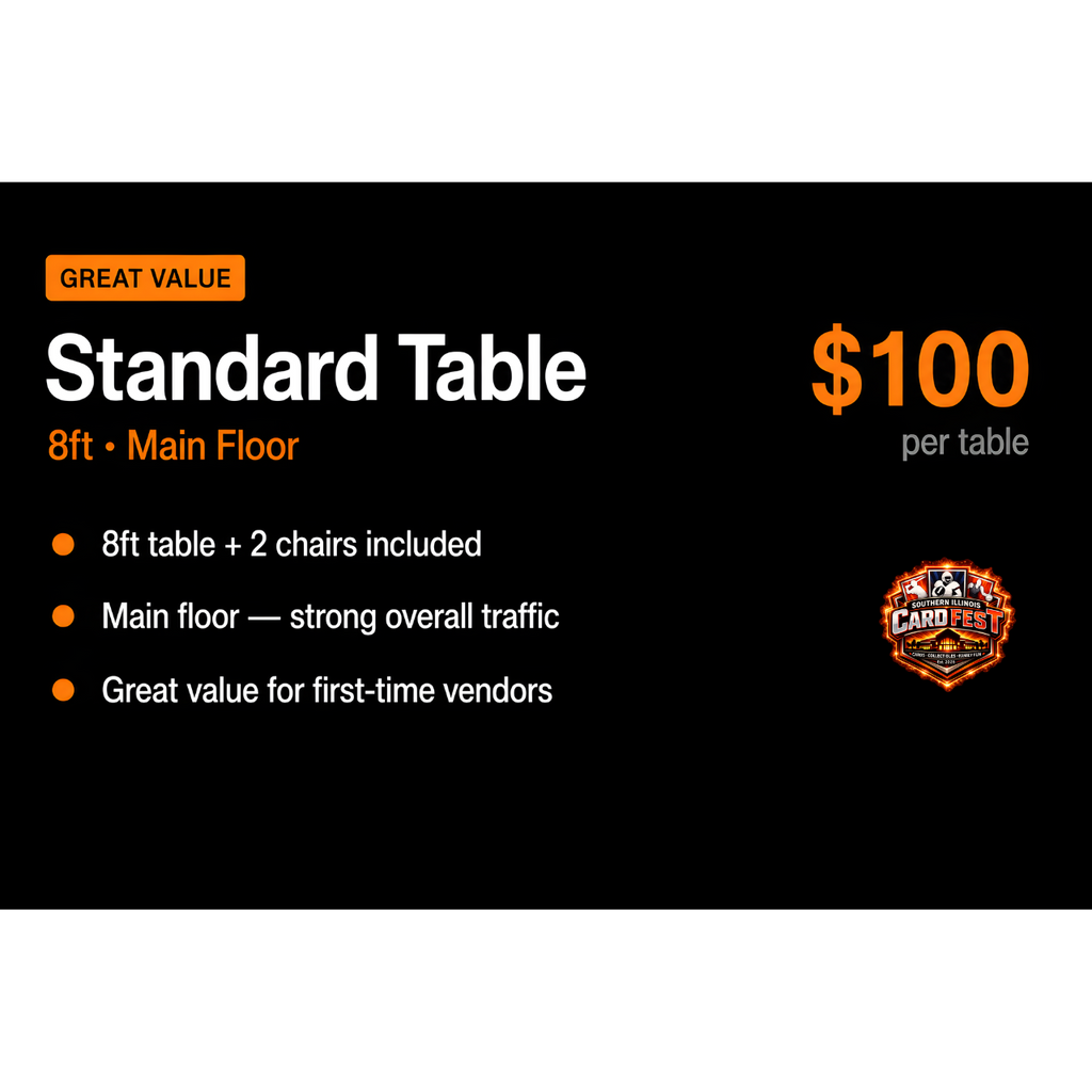 8’ Vendor Table