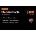 8’ Vendor Table